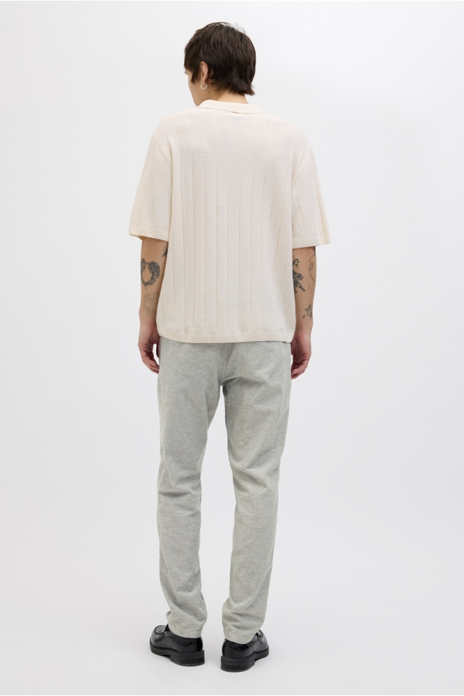 JPSTACE SUMMER LINEN BLEND CHINO PA 12248604 AGAVE GREEN/MELANGE